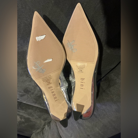 GIANNI BINI METALLIC SILVER ANKLE GEORGINA METALLIC KITTEN HEEL(Sz 7/7.5/8/8.5/9 - Picture 11 of 16